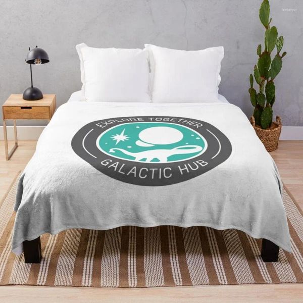 Decken klassische galaktische Hub -Emblem Designer Cartoon Throw Decke