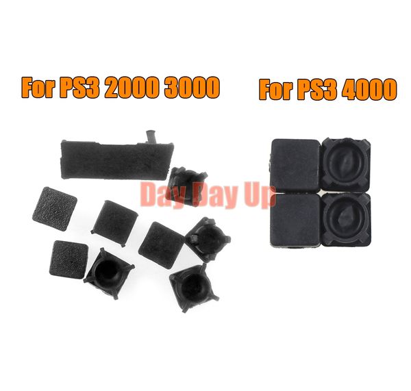 100Sets Schraubenloch Fuß Abdeckungsabdeckung Set staubdichtes Plastikabdeckungsabdeckungen für PS3 Slim 2000/3000 4000 Konsole