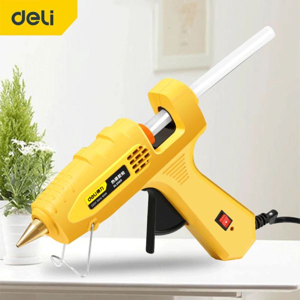 Gun Deli 80W Hot Melt Glue Gun Conjunto com cola Stick Mini Mini 20W Gunas de cola Thermo Electric Calor Temperature Repair Ferramenta de reparo