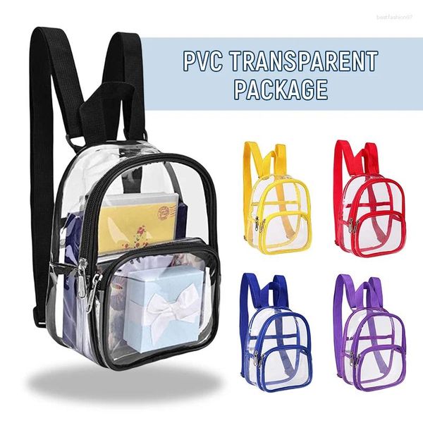 Рюкзак прозрачный ПВХ рюкзаки для подростков ученики детские водонепроницаемые школьные сумки летний пляжный стадион плавание