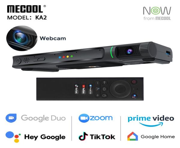 Mecool Ka2 Now Android TV Box с 1080p HD Camera S905x4 DDR4 16GB 64G 100 TVBox Smart Media Player для видео -видео Tiktok Liv9622587