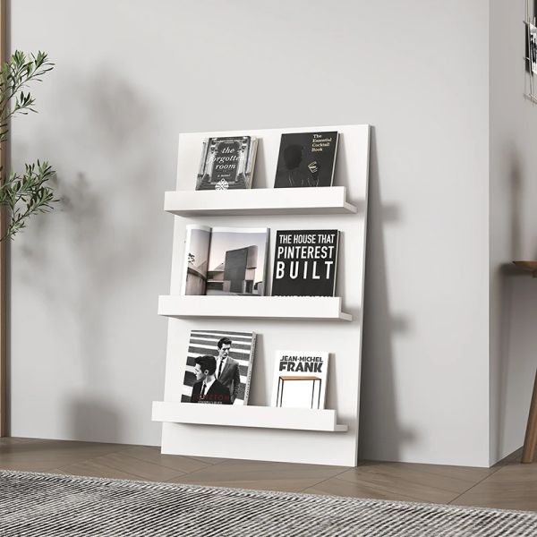 Bodenständer Bücherregal 3 Schicht Holz Nordic Ins Display Rack Moderne minimalistische Partikeldafel Magazine Speicherhalter