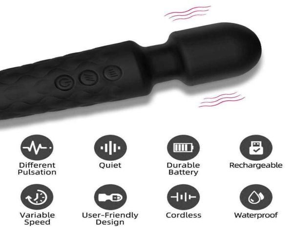 L12 Massager Sex Toy 20 Speed Mini мощный вибратор для женщин G Spot av Magic Wand Clitoris стимулятор фаллоимитаторов вибрирующий взрослый Coup8511445