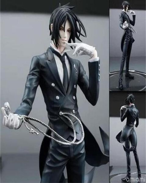 20 cm Black Butler Black Sebastian Michaelis Anime Bambola Figura Figura di collezione PVC Collezione Action figure per amici T200106922677