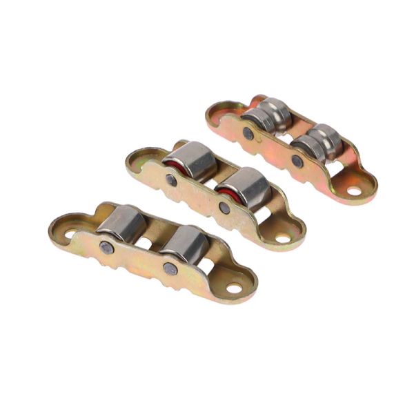 80 Tipo Flat/scanalatura a doppia ruota Slide in metallo Finestra Supporto Accessori hardware per binario scorrevole rullo di scorrimento inferiore