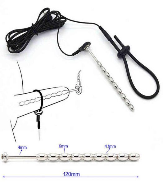 Elektroschock SM Spielzeug Elektro -Urethral -Katheter Stimulieren der Brustwarzenclippuls Kit Anal Vibrator Erwachsener Sexspielzeug für Frauen MEN7092594