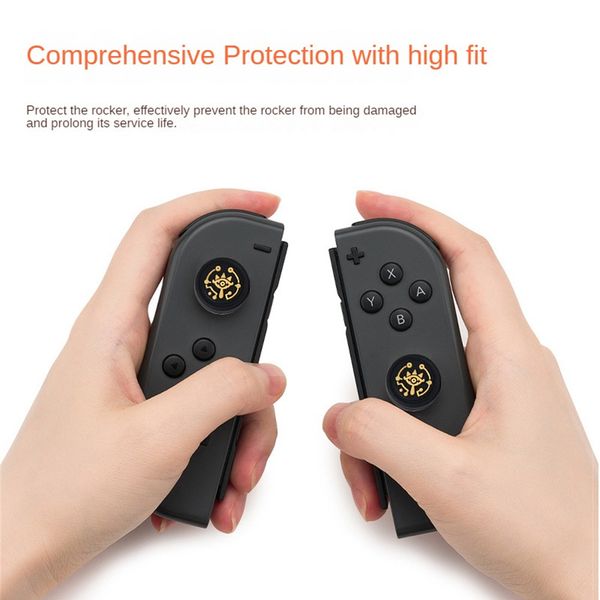 4pcs Daumenstock -Griffkappen mit Nintendo Switch/Switch Lite/Switch OLED -Joystick Silikon -Schutzabdeckung