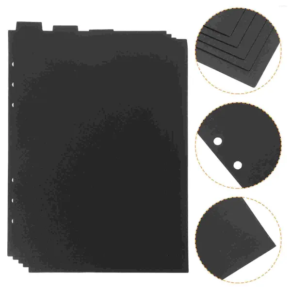 Tofficu Binder Divisor A5-Tab Page 6 Ring Divishers Notebooks de índice de plástico