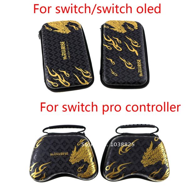 Accessoires für Nintendo Switch OLED Monster Hunter Rise Protective Storage Beutel wasserdichte Fahrtransporthülle für Switch Pro Controller