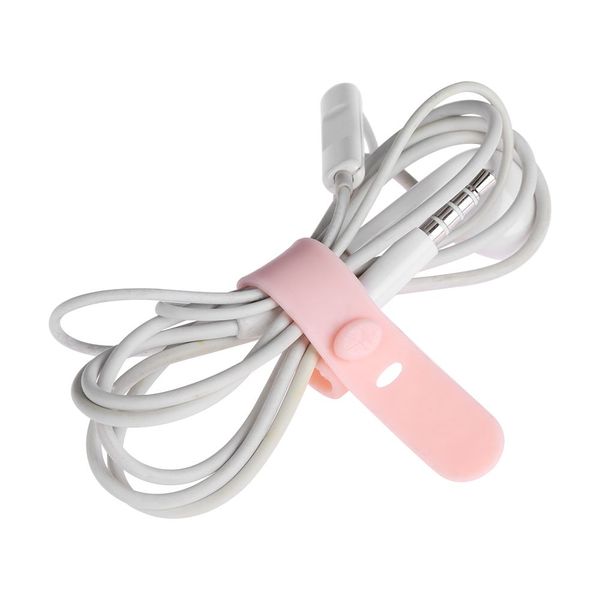 4/8pcs Silikonkopfhörer Kabel Wickler -Gurte Soft USB Drahtkabel Krawattenlagerhalter Organizer Ohrhörer Clips