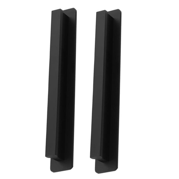 2pcs porta maçaneta de porta Pull Alumínio de alumínio Holote de mobiliário sem mobiliário Hardware deslizante Hardware de madeira Alça da gaveta da porta de madeira