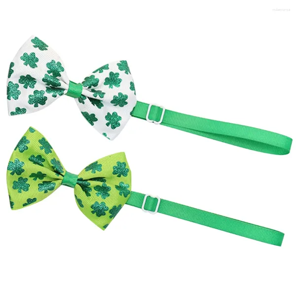 Collari per cani 2 PC Ties Dogs Dogs Diazza di piccole dimensioni Verde Greenery Pet grande