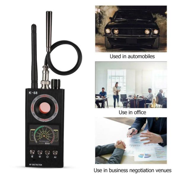 Systeme K68 Multifunktions Antispy -Detektorkamera GSM Audio Bug Finder GPS -Signallinsen RF -Tracker Erkennen drahtlose Produkte Full Range