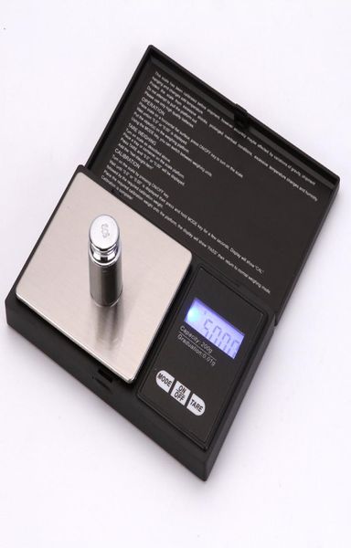 2020 Mini Pocket Digital Scale 001 x 200g Moeda de prata Jóias de ouro Balance de pesar LCD Escala de jóias digitais eletrônicas Bal6232415