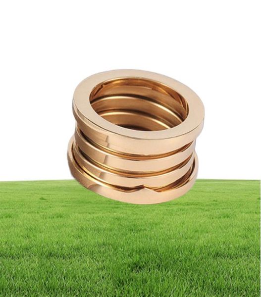 Gold Silver Rosegold Color Color Spring Rings For Momen Men Girls Ladies Midi Rings Logotipo Classic Designer Bands Brand Jewelry6293235