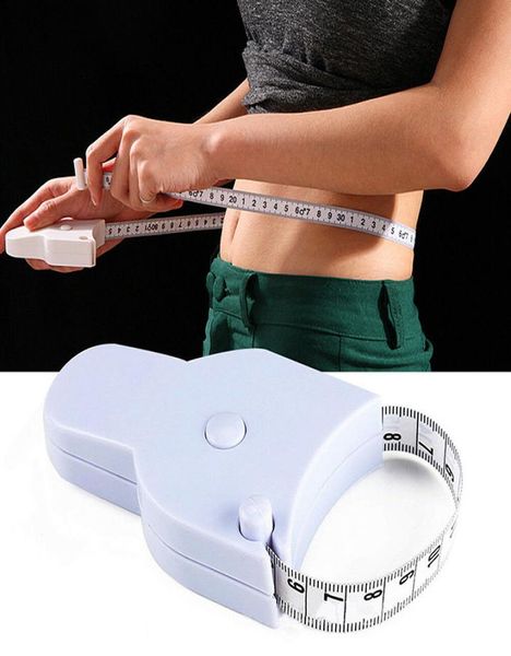 Fitness Fettscemaler Perfect Body Tape Messung Automatisches Teleskopband Messbares Messband für Körper Taille HIP B8548656