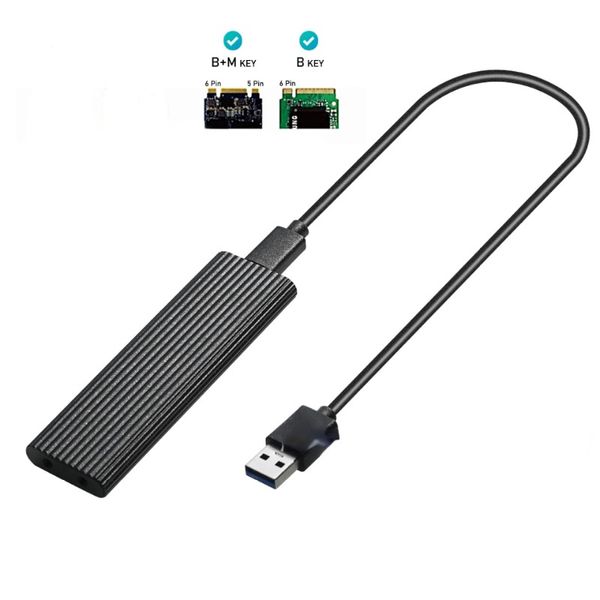 M2 SSD Muhafaza, M.2 NVME NGFF Vaka Kutusu Harici Sabit Sürücü Tip C 3.1 PC için Adaptör M.2 NGFF NVME SATA M/B KEY M.2 SSD Kılıfı