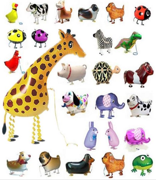 Pets de balão de caminhada Modelos híbridos de balões de animais de alumínio Animais de balão de alumínio Pesquilizando balões de estimação infantil039s 8418003