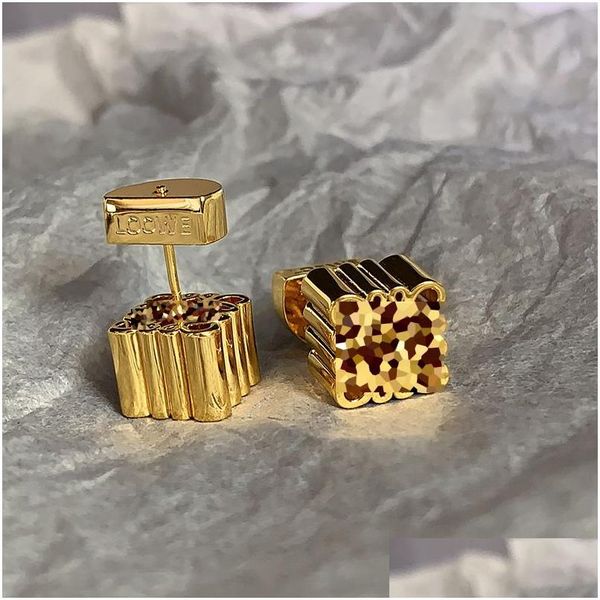 Brincos de garanhão Designer para mulheres 18K Gold Bated Solid Esigm com BOX Party Weddings Jewelry Gift Drop Delivery Dho8b