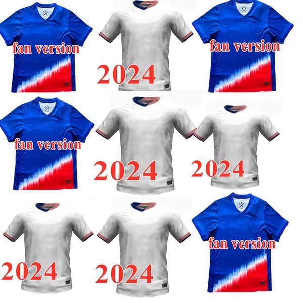 24 25 Pulisic McKennie Jersey Ertz Altidore Press Wood Morgan Lloyd 2024 2025 UV RESISTENZA UM America Shirt Football Shit States Camisetas USA USMNT Player