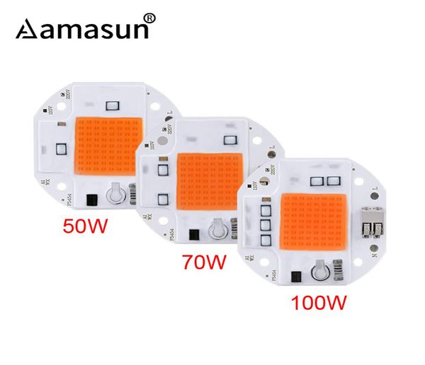 100W 70W 50W LED LED Cob Chip para plantas Crescer tenda de crescimento 220V 110V Grow Grow Full Spectrum LED Phyto Lamp3911441