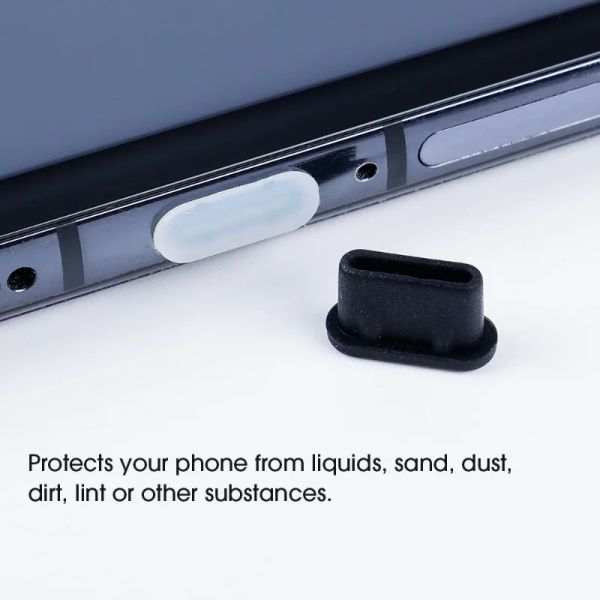 USB C Staubstecker Typ C -Steckerabdeckung für Xiaomi Samsung Google MacBook Ladungsanschluss -Stopper -Kappe Anti -Staub Silikon Staubstopfen Zauber