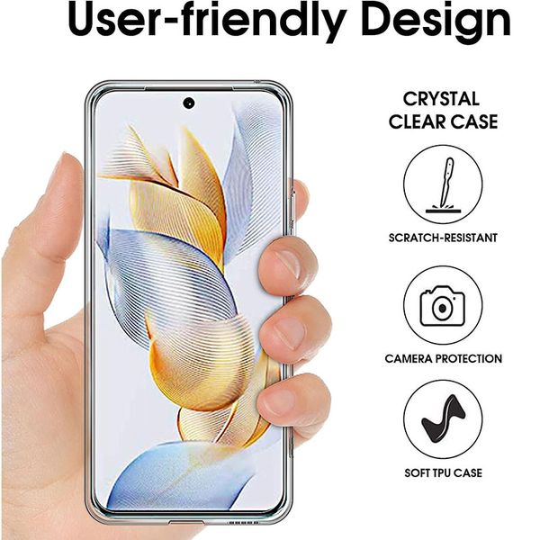 Ultra dünn transparent Silikon Weichkoffer für Huawei Honor 80 90 Lite Pro 80GT 80SE X9A X8 X8A X7 X7A Clear Back Cover Fundas