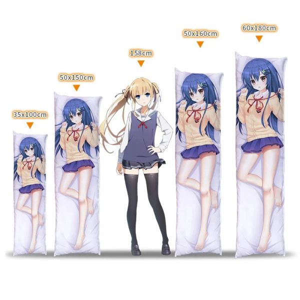 Dakimakura Anime Maho Nishizumi (Girls und Panzer) Çift taraflı baskı ömür boyu yastıklar kapak yetişkin yastık kılıfı