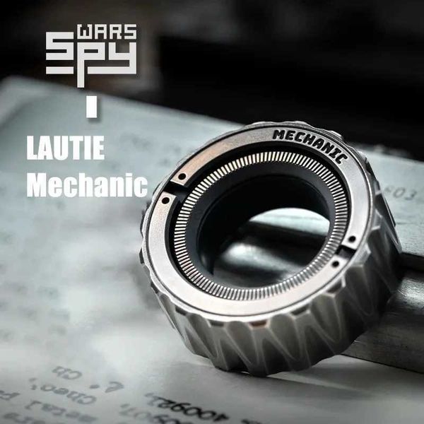 DECOMPRESSIONA POETTO LAUTIE EDC Mechanic Ring Paragrafo Fidget Spinners Fingertip Gyro Ratchet Metal Magnetic Metal Anti Stress Anti Stress Office Desk Office Desk 240412