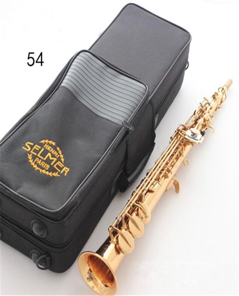 Marchio francese R54 B Flat Soprano Saxophone Strumenti musicali di alta qualità Professional8305731