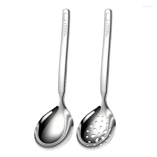 Spoons zuppa zoppa cucina in silicone multi -scopo con mestolo in acciaio inossidabile per cereali zuppe da caffè dessert cucine utensili da cucina