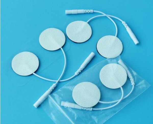 300pcs DHL wiederverwendbare Syrenz -Premium -Emsten -Einheiten -Elektrodenpads runden kleine Elektrodenphysiotherapie für Gesichtshand und kleine Fläche9082951