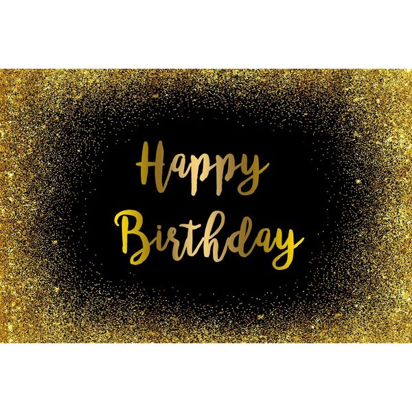 Nome personalizzato Age glitter Silver Black Backdrops festa di compleanno Dots oro Banner Photo Studio sfondi Felici dolce fotocall