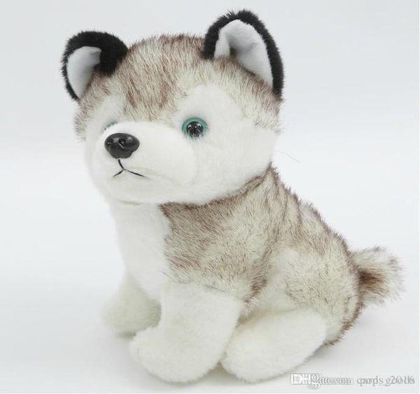 Husky Dog Plush Toys Pequenos Animais de pelúcia Toys de boneca de 18 cm Crianças Presente de Natal Toys de pelúcia recheada3461544
