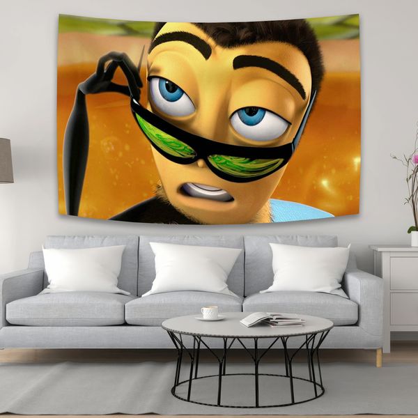 Barry Bensons Bee Movie Meme Meme Cobepry Art Wanging Living Room Decor Craftsmandala Декоративная тонкая одеяла йога