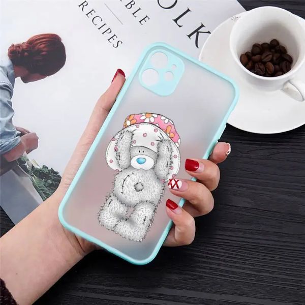 Tatty Teddy Cute Bear Phone Hülle Matte transparent für iPhone 14 11 12 13 plus Mini Pro Max Cover