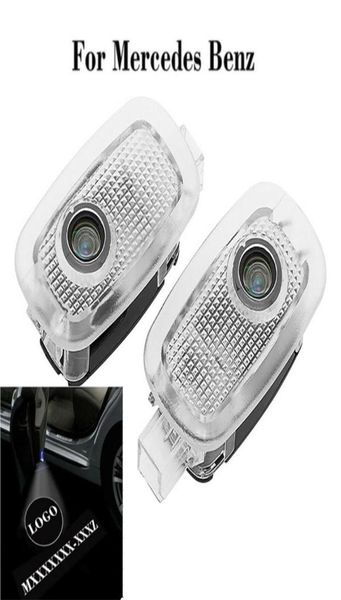 2pcs LED LUZES DE LUZES DO CARRO DE LOGO CORTESY LED LED GHOST LASER PARA S W221 W447 C216 W2169872658