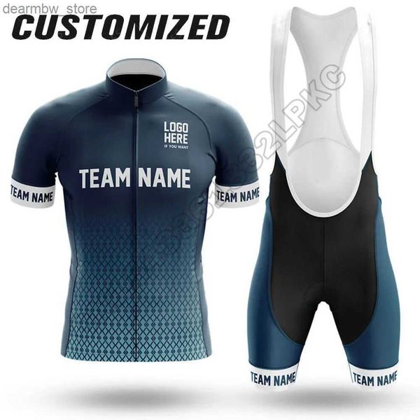 Jersey de ciclismo Conjuntos 2022 Jersey de Ciclismo de Ciclismo Definir Summer Men Team Ciclismo Roupas MTB Maillot Ropa Ciclismo Bicyc Wear L48