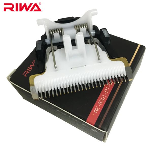 Aksesuarlar Riwa Saç Clipper Blade Titanyum Seramik Kesici Baş Saç Döşemicileri RE6501/RE6305/RE6501T için Aksesuarlar