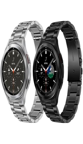 Aço inoxidável de extremidade curva Sem banda de metal para Samsung Galaxy Watch 4 Classic 46mm 42mm/44mm 40mm Substituição de pulseira de reposição 2204127902605