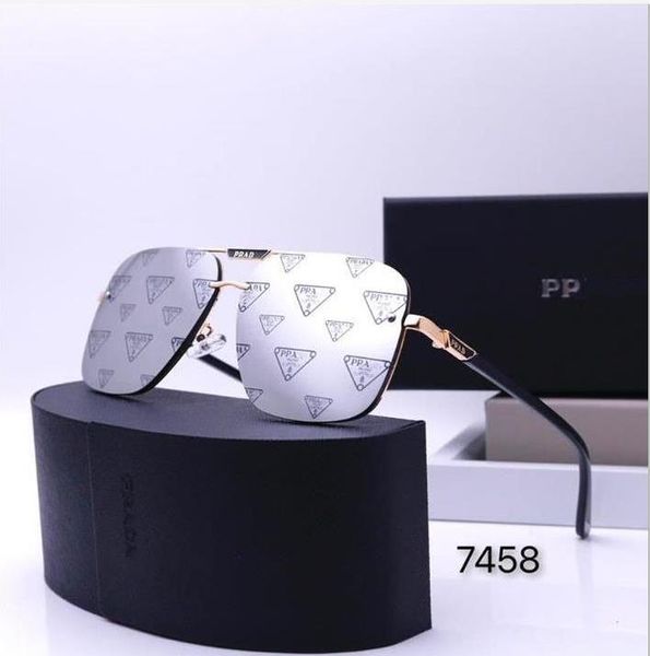 Designer Männer klassische Marke Retro Sonnenbrille für Frauen Brillenbänder Metal -Rahmen Designer Benziner Libelle Sexo Sonnenbrille mit Kasten