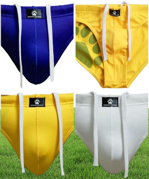 Plus size Orso Claw Paw Men039s Brevi triangolari da bagno Trunks Gay Bear Bassa vita per orso 6 colori M L XL XXL5902411