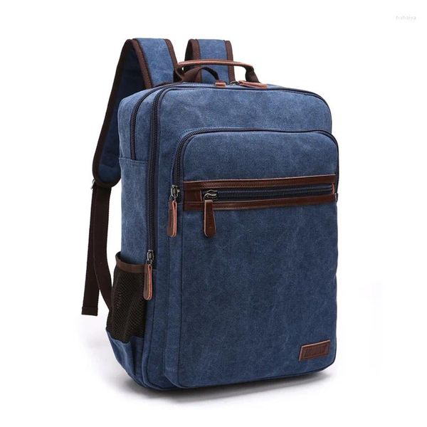 Backpack Vintage Canvas Homem Men de Livros de Viagem de Grande Capacidade Sacos Escolares Para Adolescentes Notebook Mulheres de Laptop