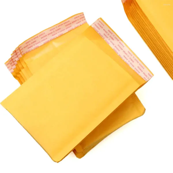 Sacos de armazenamento Kraft papel bolha envelopes mailers envelope acolchoado com correio embalagem correio