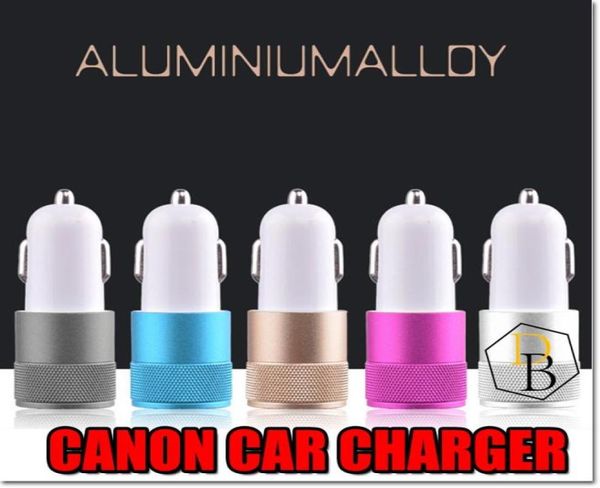 Caricatore per auto Cannon Mini Cannon 2 Caricabatterie USB 1A Micro Dual USB Adattatore Flash Nipple Dual USB Portable per Caricatore per auto per iPhone Samsung8723870