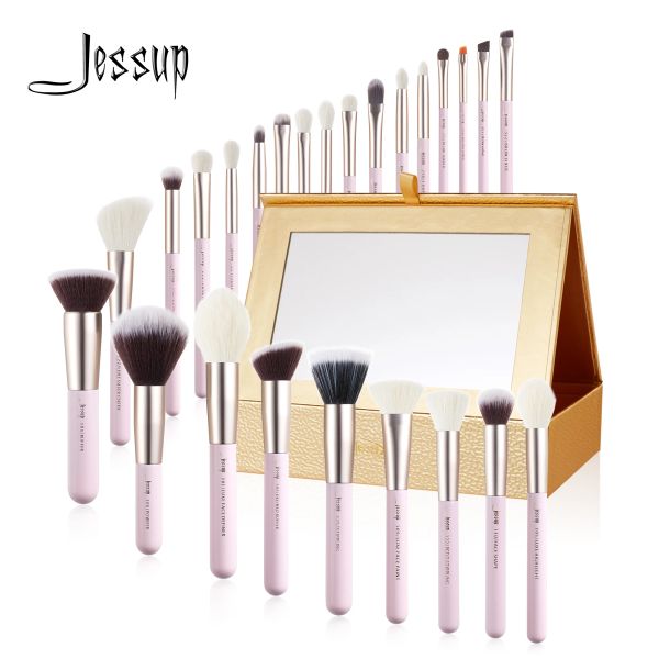 Тень Jessup Bruse Set Professional Makeup Brush Foundation Teardy Tears Contour Contour Lip Liner 1525PCS Косметика коробка T295