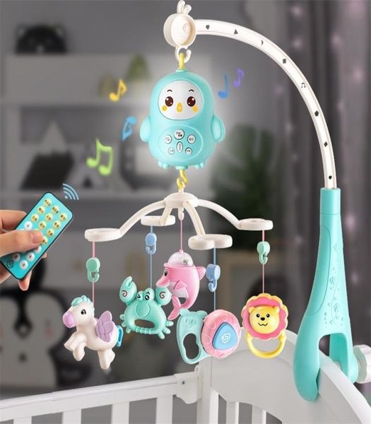 012 Monate Baby Crib Mobiles Rasseln Neugeborene Musik Bildungsspielzeug für Baby Schlafkomfort Kleinblock Karussell Kleinkind Spielzeug 25154835