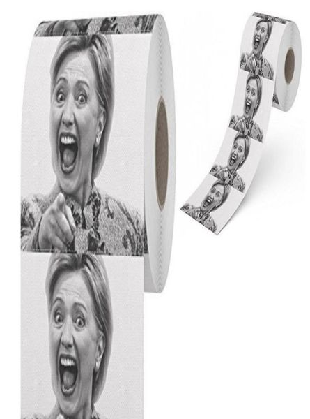 Scapacini di carta interi Hillary Clinton Toilet creativo di vendita di tessuti divertenti Giochi di battuta 10 pezzi per set6092580