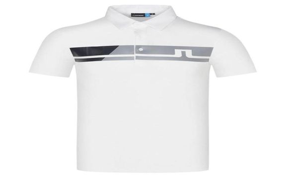 Primavera verão Novos homens Manga curta Camiseta de golfe branca ou preta Roupas esportivas ao ar livre camisa de golfe sxxl em escolha Ship4963901