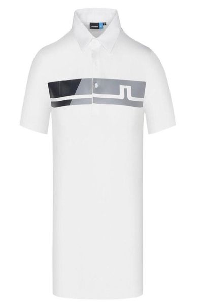 Primavera verão Novos homens Manga curta Camiseta de golfe branca ou preta Roupas esportivos ao ar livre camisa de golfe sxxl na escolha Ship3072142